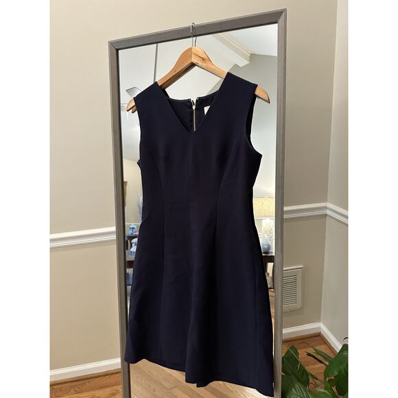 Kate Spade Saturday Dress Women Size 0 Navy Blue Mini Dress Sleeveless - Picture 2 of 5